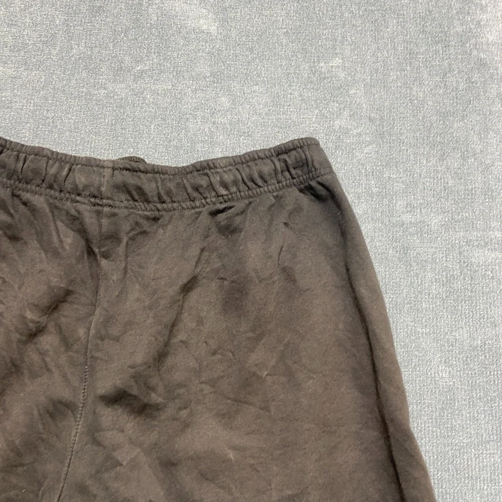 The North Face Sweat Shorts Mens L Black Fleece Lined Logo Drawstring Athletic